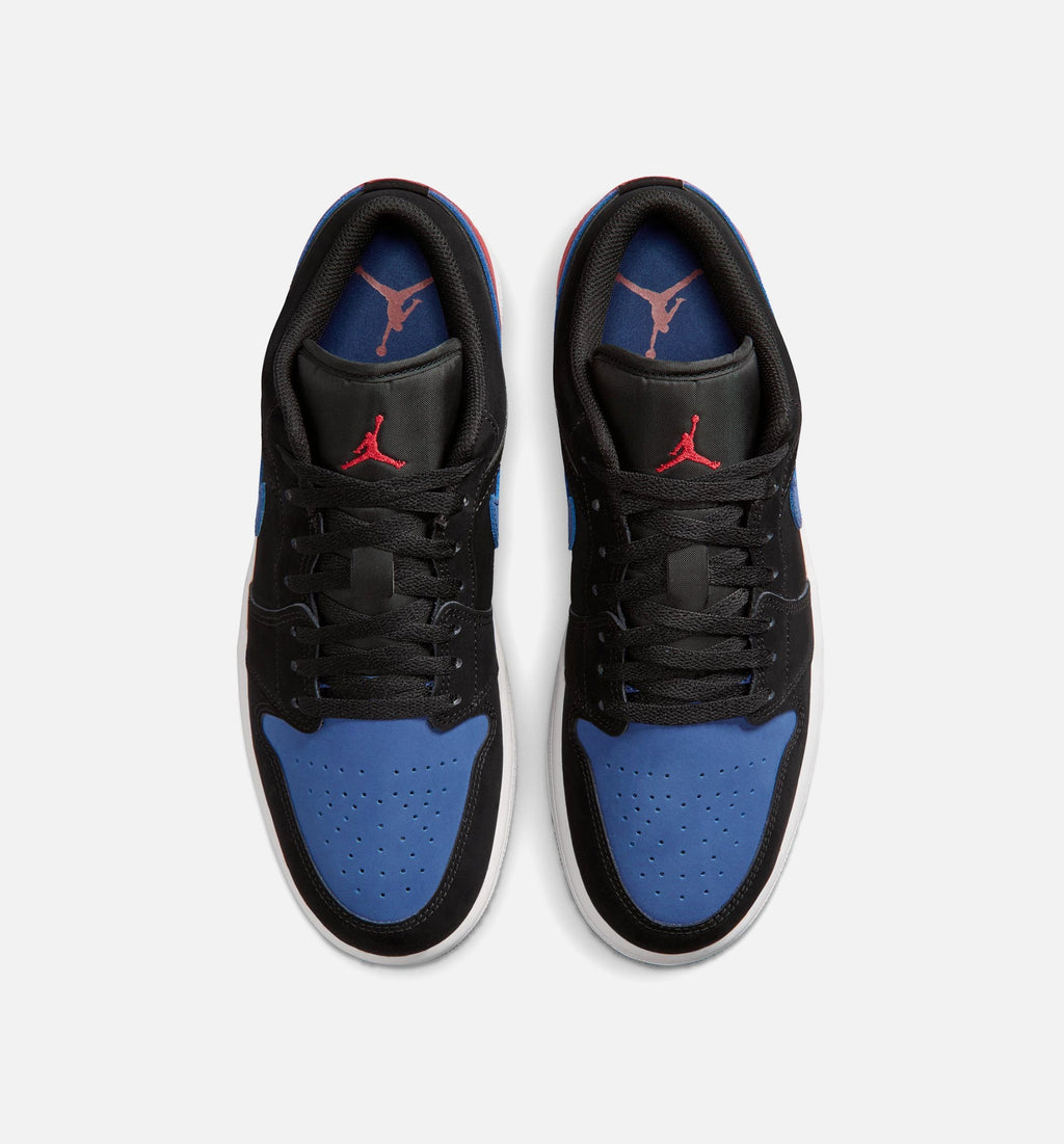 Air Jordan 1 Low Men's Lifestyle Shoes – Black/Summit White/True Blue/Varsity Red