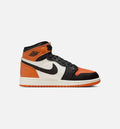 Air Jordan 1 Retro High OG Shattered Backboard Grade School – Black/Black/Sail/Starfish