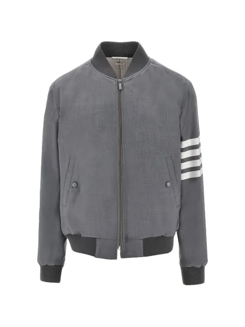 Thom Browne Plain Weave 4-bar knit rib blouson jacket