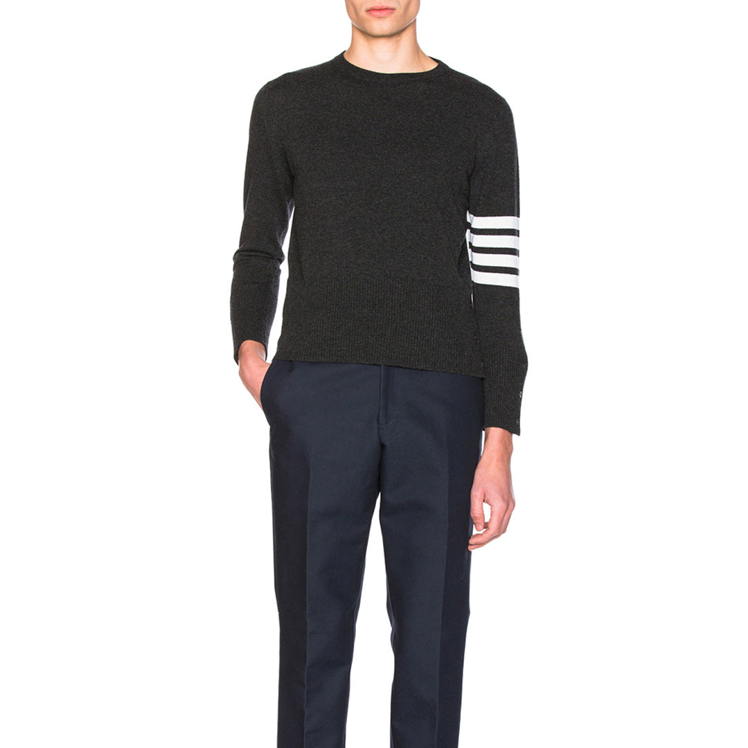 Classic Four-Bar Couples Wool Sweater - 100% Cotton Made in Japan | Thom Browne