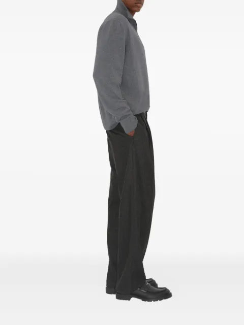 Burberry cashmere blend half-zip sweater