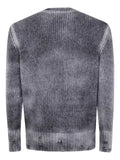 Avant Toi ribbed cashmere sweater with a distressed finish