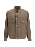 sacai buttoned cotton shirt jacket