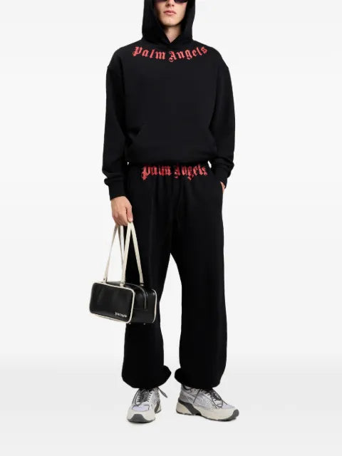 Palm Angels neck logo hoodie