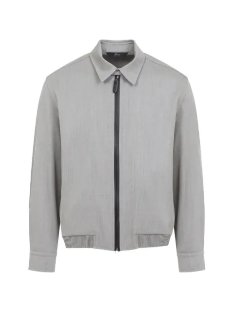 Brioni wool zip-up jacket