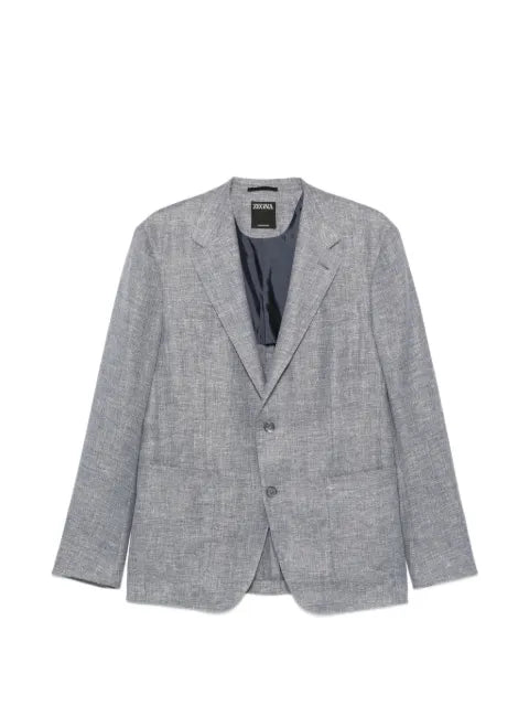 Zegna single-breasted notch-lapel jacket