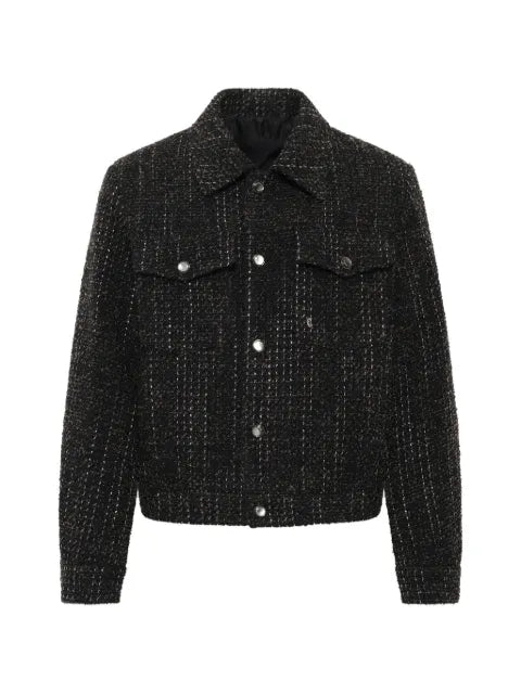 Wooyoungmi tweed trucker jacket