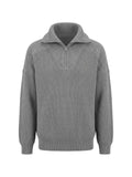 Diana Studio half-zip ribbed-knit sweater