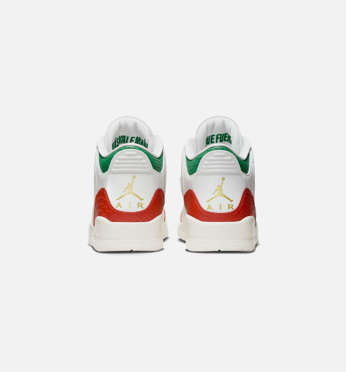 Air Jordan 3 Retro El Vuelo – Men's Lifestyle Shoe | Summit White/Pine Green/Dragon Red/Metallic Gold