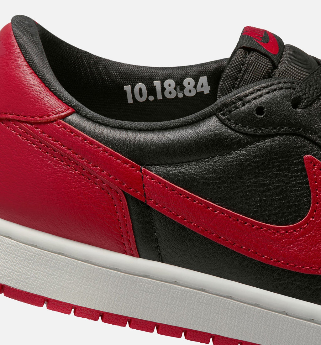 Air Jordan 1 Retro Low OG Banned Men's Sneakers - Black / Red / White