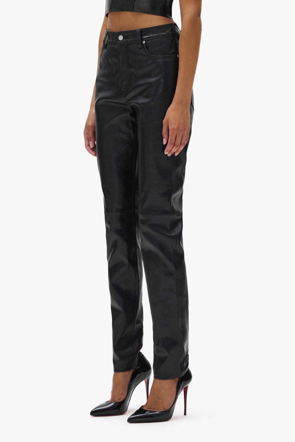 Leather 5 Pocket Pant