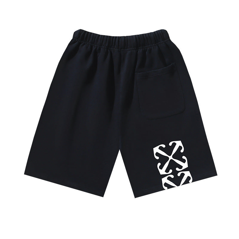 Off-White Virgin Mary Graphic Relaxed-Fit Casual Shorts Unisex