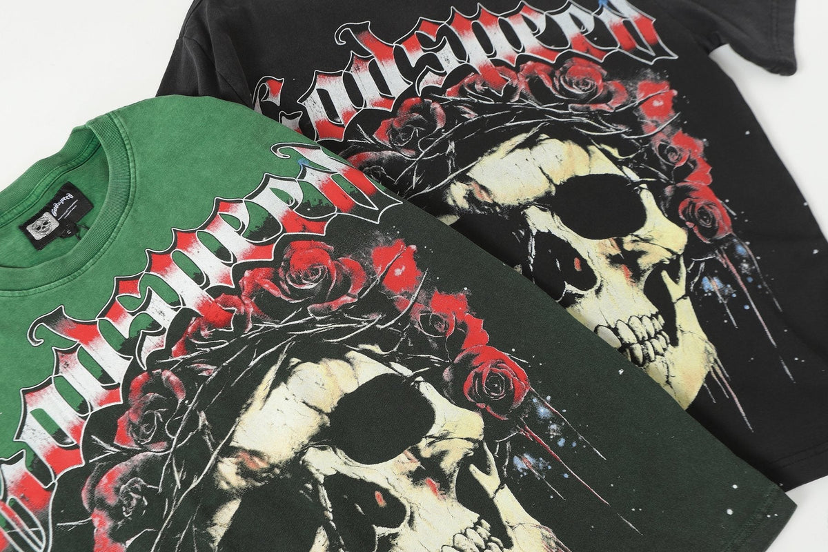 Godspeed Skull & Roses Graphic T-Shirt