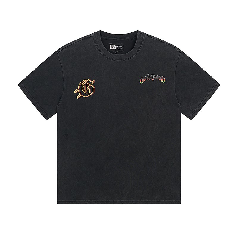 Godspeed Motorcycle Skull Graphic Short-Sleeve T-Shirt