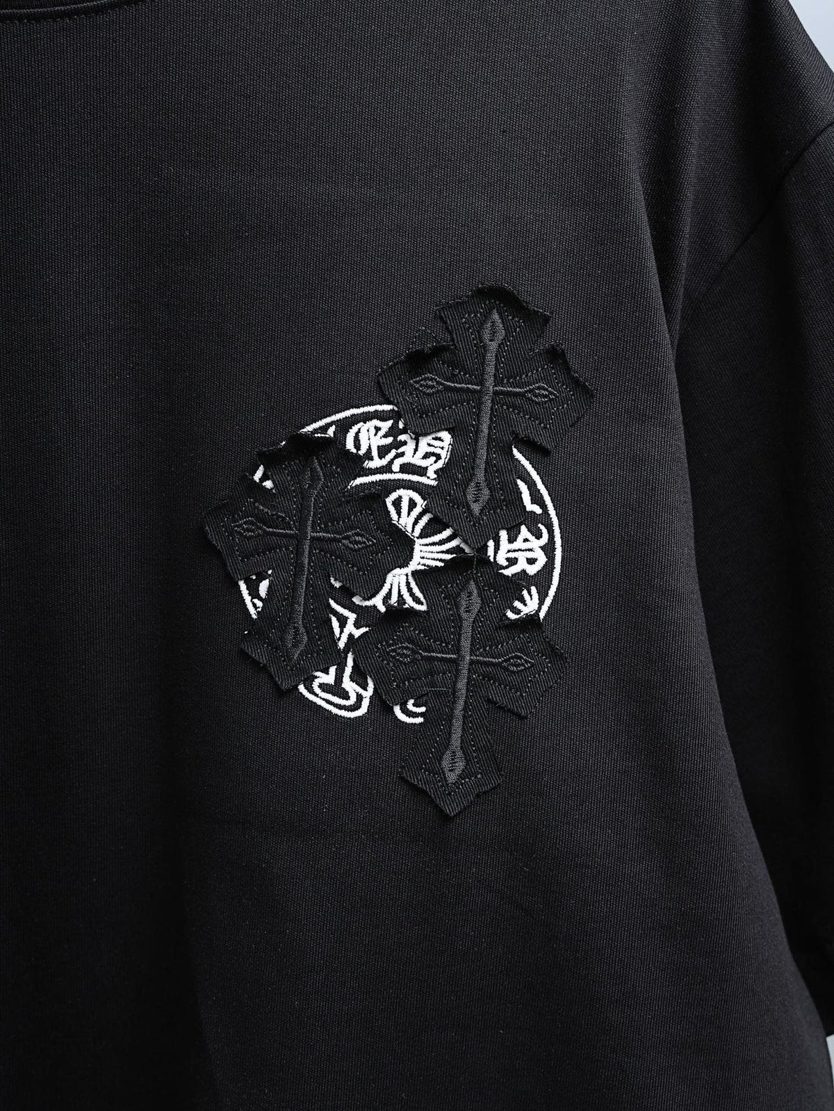 Chrome Hearts Cross Floral Graphic T-Shirt
