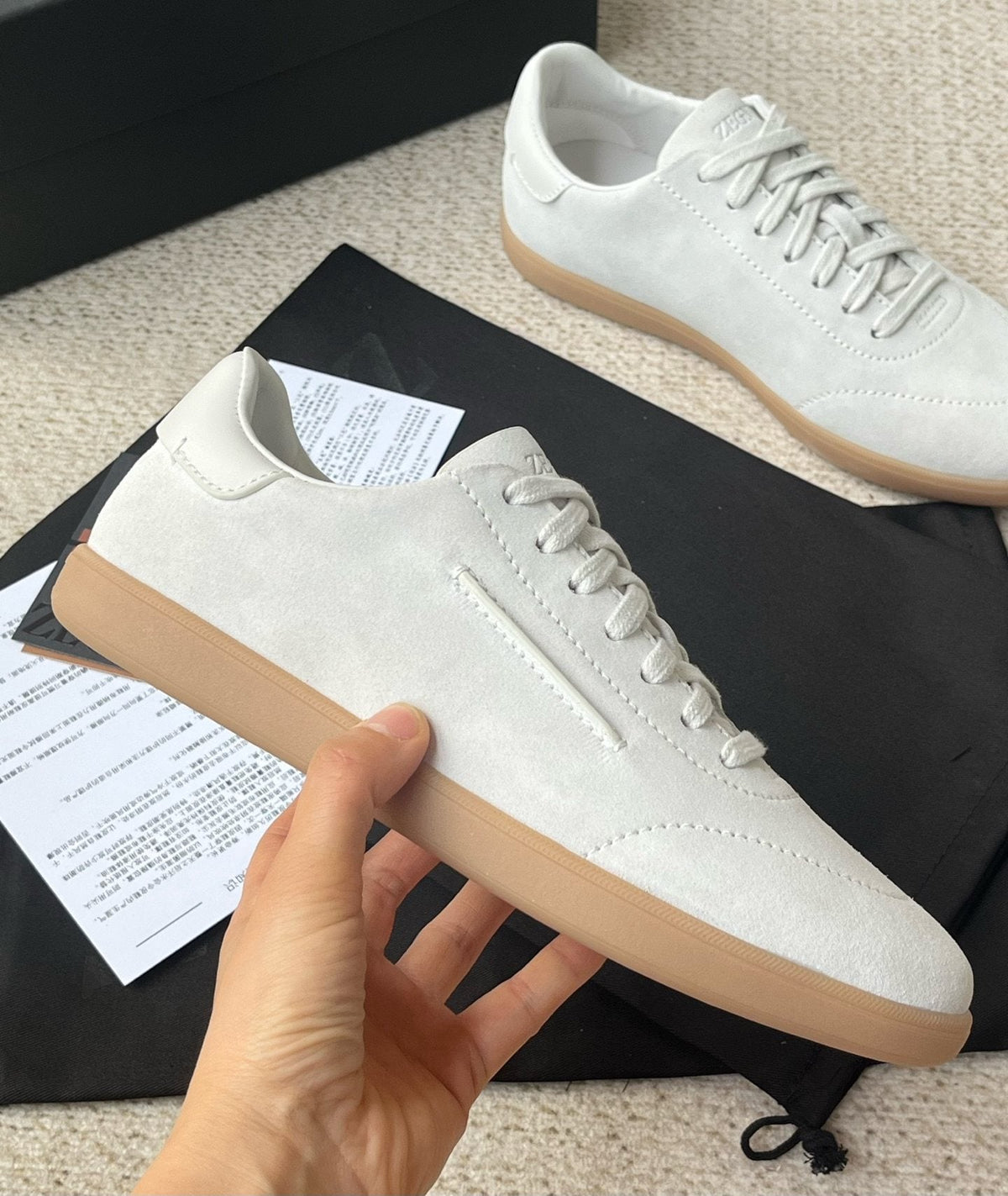 Zegna Triple Stitch Monte Low-Top Sneakers