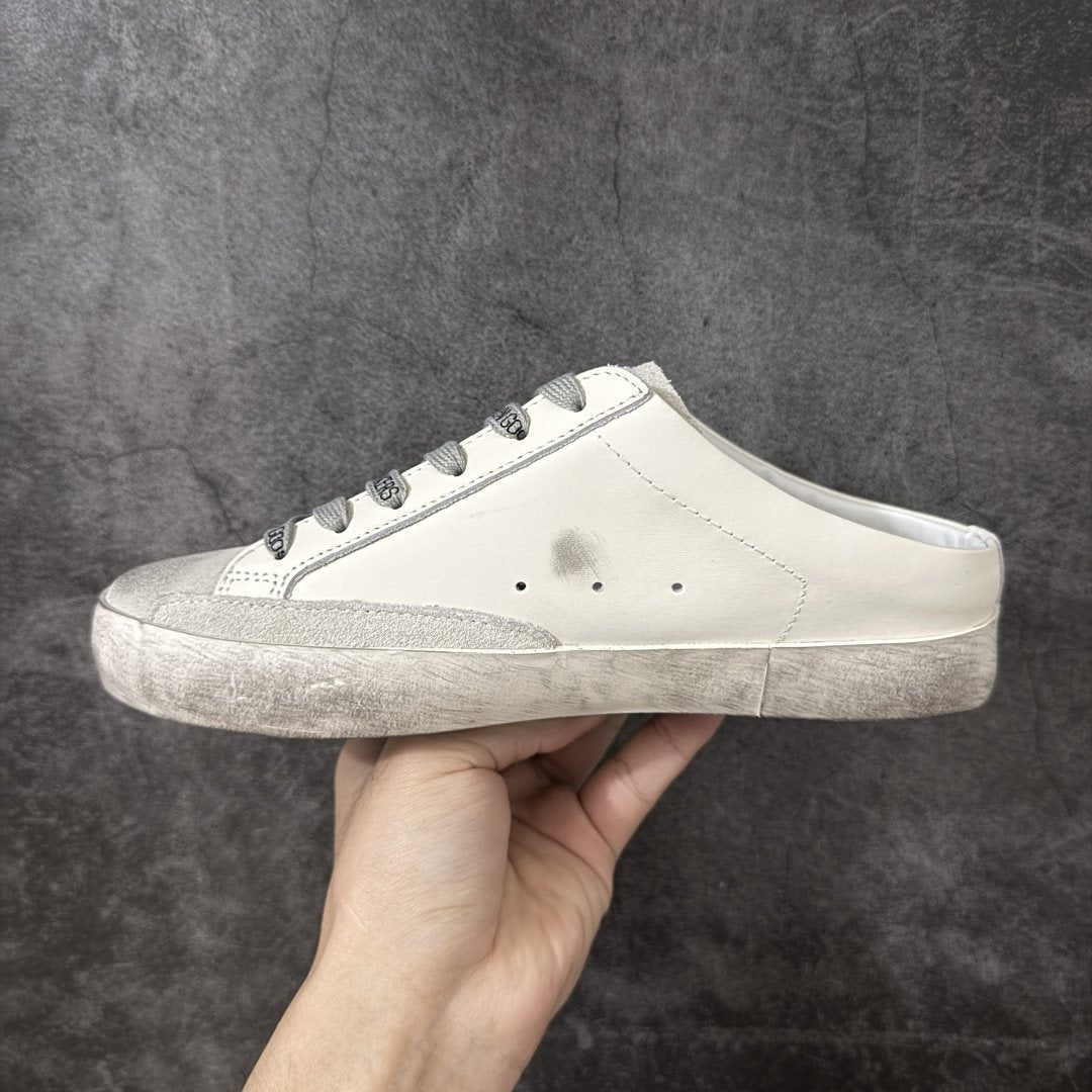 Golden Goose Pink Glitter Star Low-Top Sneakers