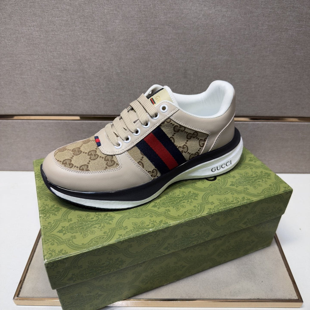 Gucci Web Stripe Low-Top Sneakers
