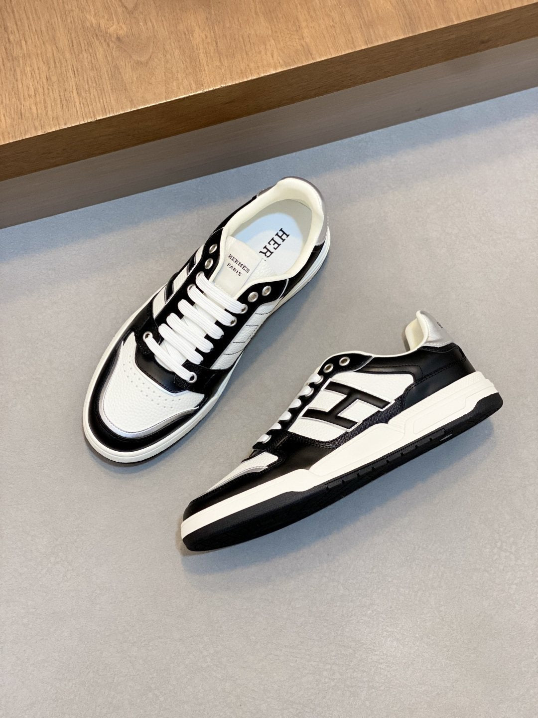 Hermès H-Panel Low-Top Sneakers